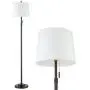 Farmhouse Floor Lamp, White Floor Lamp with Shade, Mid Century Black Floor Lamps for Living Room Modern, Metal Pole Tall Standing Lamp for Office Bedroom by RORIANO Farmhouse Floor Lamp, White Floor Lamp with Shade, Mid Century Black Floor Lamps for Living Room Modern, Metal Pole Tall Standing Lamp for Office Bedroom by RORIANO