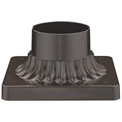 Odeums Pier Mount for Post Light, Exterior Pier Mount Adapter with Oil Rubbed Bronze Finish (Oil Rubbed Bronze, 1 Pack)