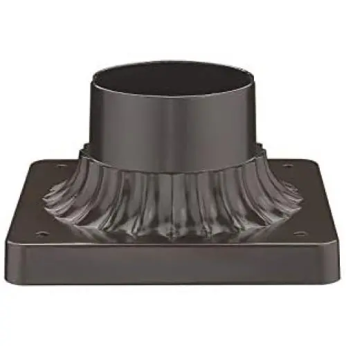 Odeums Pier Mount for Post Light, Exterior Pier Mount Adapter with Oil Rubbed Bronze Finish (Oil Rubbed Bronze, 1 Pack)