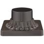 Odeums Pier Mount for Post Light, Exterior Pier Mount Adapter with Oil Rubbed Bronze Finish (Oil Rubbed Bronze, 1 Pack)