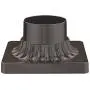 Odeums Pier Mount for Post Light, Exterior Pier Mount Adapter with Oil Rubbed Bronze Finish (Oil Rubbed Bronze, 1 Pack)