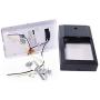CORAMDEO Commercial & Residential Outdoor Wall Pack Light, Dusk-to-Dawn Photocell, Wet Location, Built in LED Gives 100W of Light from 12W of Power, Black Cast Aluminum with White PC Lens 2 Pack