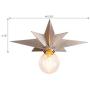 VILUXY Flush Mount Ceiling Light, Satin Nickel Star Light Fixtures Ceiling for Hallway, Entryway, Study Room, Bedroom VILUXY Flush Mount Ceiling Light, Satin Nickel Star Light Fixtures Ceiling for Hallway, Entryway, Study Room, Bedroom