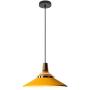 Nordic Pendant Light, Aluminum Dining Room Hanging Light Industrial Ceiling Pendant Light Kitchen Island for Bedroom Hallway Entryway-Yellow A