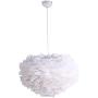 White Feather Ceiling Pendant Light Shade, CraftThink Ceiling Lamps 15.75 inch/40cm 1 Light E27 110V for Childrens Room Living Room, Bedrooms, Best Gift for Children, Kids White-(Bulb Not Included)