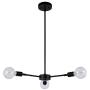 XiNBEi Lighting Chandeliers, 3 Light Black Pendant Light Ceiling Chandelier Light with LED Bulbs for Kitchen & Dining Room XB-C1211-3-MBK