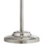Roxie Modern Floor Lamp Brushed Steel Sheer and Linen Double Drum Shade for Living Room Reading Bedroom Office - Possini Euro Design