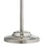 Roxie Modern Floor Lamp Brushed Steel Sheer and Linen Double Drum Shade for Living Room Reading Bedroom Office - Possini Euro Design