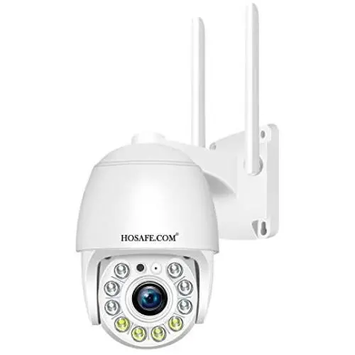 Security Camera Outdoor Wireless WiFi, Floodlight Camera HOSAFE Video Surveillance Cameras for Home Security System, PTZ, 2-Way Audio, Motion Detection, 1080P Night Vision, Waterproof, SD Card Slot Security Camera Outdoor Wireless WiFi, Floodlight Camera HOSAFE Video Surveillance Cameras for Home Security System, PTZ, 2-Way Audio, Motion Detection, 1080P Night Vision, Waterproof, SD Card Slot