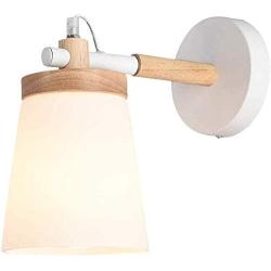 JIAHE115 Good Lighting Bedroom Bedside lamp Living Room European-Style Living Room Reading lamp Glass Wall lamp Aisle Wall lamp