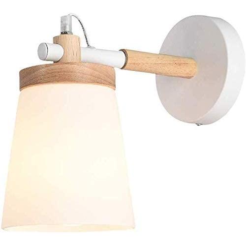 JIAHE115 Good Lighting Bedroom Bedside lamp Living Room European-Style Living Room Reading lamp Glass Wall lamp Aisle Wall lamp