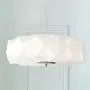Glacier Brushed Nickel Pendant Chandelier 20'' Wide Modern White Geometric Shade 3-Light Fixture for Dining Room House Foyer Kitchen Island Entryway Bedroom Living Room - Possini Euro Design