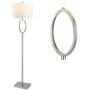 JONATHAN Y JYL1089C April 61'' Metal LED Floor Lamp Modern,Contemporary,Glam,Traditional for Bedrooms, Living Room, Office, Reading, 1 Light, Nickel