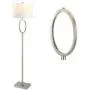 JONATHAN Y JYL1089C April 61'' Metal LED Floor Lamp Modern,Contemporary,Glam,Traditional for Bedrooms, Living Room, Office, Reading, 1 Light, Nickel