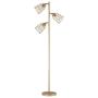 Modern Floor Lamp for Living Room Bright Lighting Tall Stand Up Lamp Farmhouse Rustic Industrial Gold Tree Floor Lamps for Bedrooms, Office with Reading Light Golden Standing Lamp