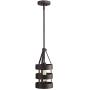 Emliviar 1-Light Mini Pendant Light, Industrial Hanging Light Fixture for Kitchen Dining Room, Oil Rubbed Bronze Finish, 2A1-D1 ORB