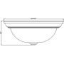 Design House 587519 Traditional 2 Pack 2-Light Indoor Dimmable Ceiling Light with Alabaster Glass for Bedroom Hallway Kitchen Dining Room, Oil Rubbed Bronze