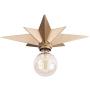 VILUXY Flush Mount Ceiling Light, Brass Star Light Fixtures Ceiling for Hallway, Entryway, Study Room, Bedroom