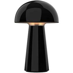 USB Mushroom Light Mini Light, Night Light with Adjustable Brightness, Small lamp for Baby Breastfeeding, dimmable Three-Level Warm Light, (Black)