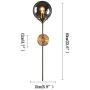 BOKT Glass Globe Wall Lamp Mid Century Wall Sconce Wall Light Fixture Bedroom Lighting Nordic Living Room Background Wall Lamp Mirror Headlights (Smoke Grey)