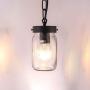 Wellmet Farmhouse Chandelier Glass Mason Jar Adjustable, 5-Light Dining Room Lighting Fixtures Hanging Rustic Light with Wires for Kitchen Island Dining Room Living Room Cafe Pub (3 Lights)
