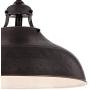 Essex Dyed Bronze Pendant Light 16'' Wide Modern Farmhouse Industrial Rustic Hammered Dome Shade Fixture for Kitchen Island Dining Room - Franklin Iron Works