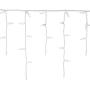 NOMA LED Christmas Icicle String Lights | 70 Mini Warm White Bulbs | Indoor & Outdoor | 6.5 Ft. White Wire Strand