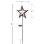 TAKE ME Star Solar Lights Garden Outdoor,Waterproof Metal Decorative Stakes for Walkway,Yard,Lawn,Patio