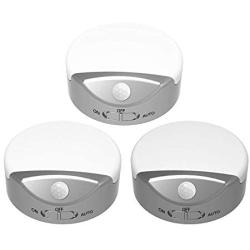 Closet Light, SONATA Under Cabinet Lighting Motion Sensor Lights, LED Battery Operated Closet Puck Lights, Wireless Stick Up Lights for Closet,Hallway,Staircase, Bedroom,Kitchen (3 Pack)