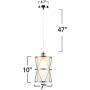 SHENGQINGTOP Modern Cylindrical Pendant Light with Frosted Glass, Brushed Nickel Hanging Light, Transitional Metal Pendant Lighting Fixture for Kitchen Island Sink Dining Room Bar, Led Bulb Included