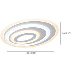 Starry Lighting SL-62819-XXL,Multi-Circle LED Ceiling Light,Modern Flush Mount Oval Ceiling Lighting Fixture LED Ceiling Lamp for Dining Room,Living Room