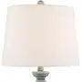Patsy Country Cottage Table Lamps Set of 2 Blue Gray Washed Tapered Fabric Drum Shade for Living Room Bedroom Bedside Nightstand Office Family - Regency Hill Patsy Country Cottage Table Lamps Set of 2 Blue Gray Washed Tapered Fabric Drum Shade for Living Room Bedroom Bedside Nightstand Office Family - Regency Hill