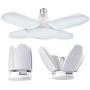 Gezee LED Garage Light, 60W E26 6500K 6000Lm Deformable Shop lamp with 4 Adjustable Panels, LED Ceiling Light for Garage, Warehouse, Workshop, Basement, Gym, Kitchen (1 PC)