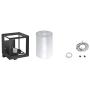 TENGXIN Outdoor Wall Sconce,Wall Lantern,Proch Light,Black Finished with Crackle Glass Shade UL Listed,1 Pack,Suitable for Garden & Patio Lights