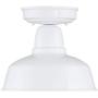 Urban Barn Farmhouse Outdoor Ceiling Light Fixture White Metal 10 1/4'' for Exterior House Porch Patio - John Timberland Urban Barn Farmhouse Outdoor Ceiling Light Fixture White Metal 10 1/4'' for Exterior House Porch Patio - John Timberland