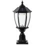 GYDZ Solar Post Lights Outdoor Solar Lamp Post Light for Gate Porch/Stone Pillar, Waterproof Decorative Solar Pillar Light Warm&Cool White, Oil-Rubbed Black Die Cast Aluminum Housing with Clear Glass