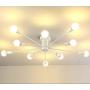 RUXUE Modern Flush Mount Ceiling Light 10 Lights Fixure for Kitchen Farmhouse Dining Room Barn Living Room