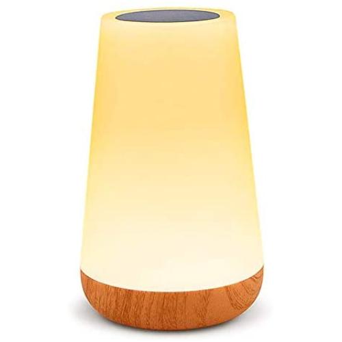 AMEXI Table lamp, Touch Sensor Bedside lamp + dimmable Warm White Light, can be Used in Childrens Bedroom Living Room Office Corridor Basement (Beige)