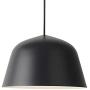 LAKIQ Modern Pendant Light Dome Shade Single Hanging Pendant Lamp Kitchen Island Lighting for Dining Room Living Room Bedroom (9.84,Black)