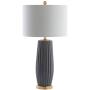 JONATHAN Y JYL5045B Roman 28.5'' Ceramic LED Lamp Contemporary,Transitional,Glam for Bedroom, Living Room, Office, College Dorm, Coffee Table, Bookcase, Gray