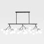 Branch Firefly G4 Chandeliers Light,Artistic Creativity Living Room Shop Light Fixture Chandelier,Romantic Warm Pendant Light Lamp Black Frosted