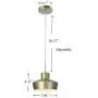 KRASTY Modern Gold Pendant Lamp Brass Barn Pendant Lighting, Industrial Mini Ceiling Pendant Light, Metal Dome Pendant Light for Living Room Bedroom Kitchen Dining Room Farmhouse Barn