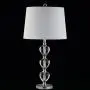 JONATHAN Y JYL2042A Cole 27'' Crystal LED Table Lamp Traditional,FrenchCountry,Transitional for Bedroom, Living Room, Office, College Dorm, Coffee Table, Bookcase, Clear/Chrome