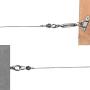 Byshun Outdoor Light Hanging Kit,Globe String Light Suspension Kit,164ft Stainless Steel Cable Light Guide Wire Rope with Turnbuckles and Hooks for Patio,Backyard Lighting Accessories
