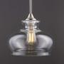 Ariella Ovale Kitchen Pendant Light Fixture - Brushed Nickel - Linea di Liara LL-P322