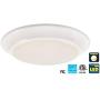 CORAMDEO 7.5” LED Flush Mount Ceiling Light, Closet, Bathroom, Shower, Laundry, Hallway, Pantry, 5K, Built in LED 75W of Light from 11.5W of Power, 800 Lumen, Dimmable, White Finish 2-Pack