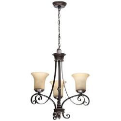 Hampton Bay 14708 Bayessex 3-Light Aged Black Chandelier