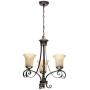 Hampton Bay 14708 Bayessex 3-Light Aged Black Chandelier