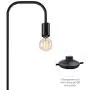 Oneach Industrial LED Floor Lamp for Living Room Bedroom Reading Office Metal Minimalist Standing Lamp Black Oneach Industrial LED Floor Lamp for Living Room Bedroom Reading Office Metal Minimalist Standing Lamp Black