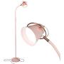 Brightech Zoey - LED Reading, Craft & Task Floor Lamp - Dimmable & Light Color Adjustable with Touch Switch- Standing Bright Light with Memory Function - for Living Room Or Office Tasks - Pastel Pink